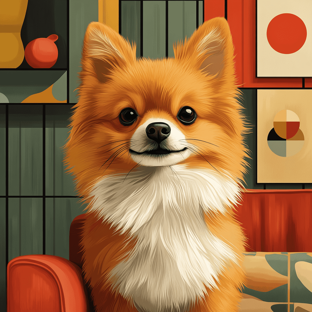 Why Pomeranians Are the Worst Dogs featuring a Pomeranian ignoring commands with toys in a flat design living room.